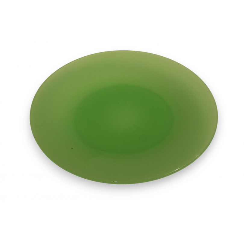 Assiette opaline verte