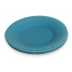 Assiette opaline bleue