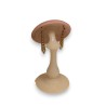 Porte-chapeaux en opaline blanche et rose