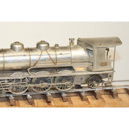 Scale model of a steam locomotive