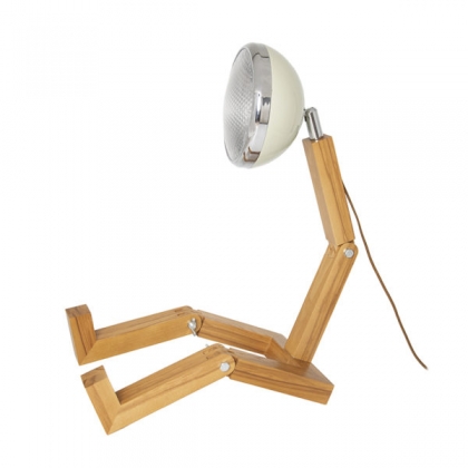 Lampe Mega  Mr. Wattson Blanc Vintage