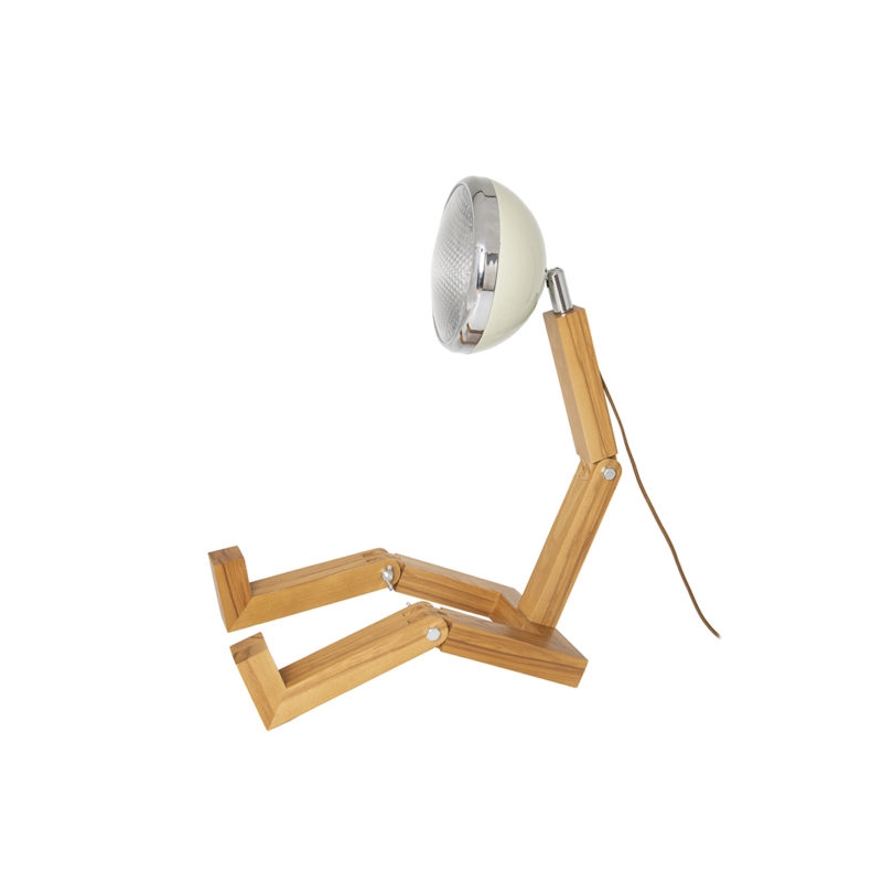 Lampe Mega  Mr. Wattson Blanc Vintage