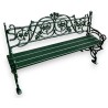 Banc \"Lierre\" en fonte d\'aluminium verte
