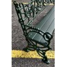 Banc \"Lierre\" en fonte d\'aluminium verte