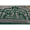 Banc \"Lierre\" en fonte d\'aluminium verte