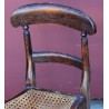 Chaise d\'enfant en chêne, assise cannée