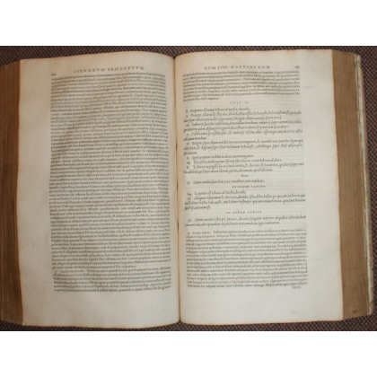Livre "Mosis Libri V"  Cum Johannis Calvini