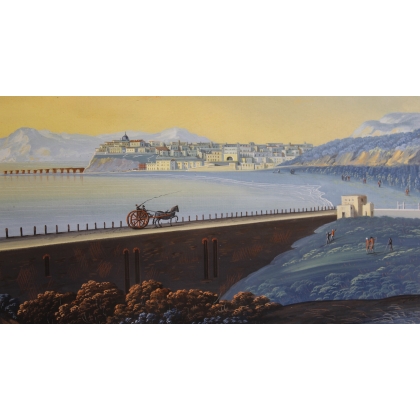 Paire de gouaches napolitaines
