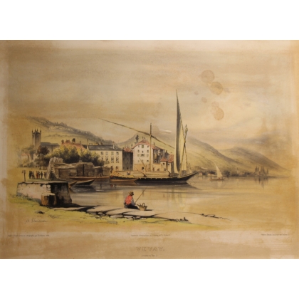 Engraving entitled ‘Vevay’ by DANDIRAN