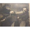 Engraving entitled ‘Wheat-Gatherers by the Cart’, signed DELSA