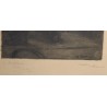 Engraving entitled ‘Wheat-Gatherers by the Cart’, signed DELSA