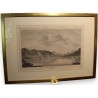 Engraving entitled ‘View of the entrance to Valais’ by BREMDOIN