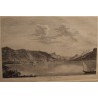 Engraving entitled ‘View of the entrance to Valais’ by BREMDOIN