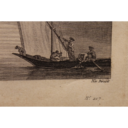 Engraving entitled ‘View of the entrance to Valais’ by BREMDOIN