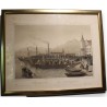 Engraving: ‘Troops Embarking at Lucerne’