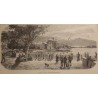 Engraving: ‘Vevey: Quai d’Embarquement’