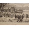 Engraving: ‘Vevey: Quai d’Embarquement’