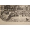 Engraving: ‘Vevey: Quai d’Embarquement’