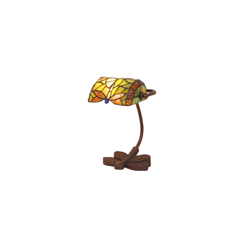 Lampe de bureau style Tiffany Libellule