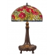 Lampe style Tiffany, abat-jour coquelicots