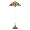 Lampadaire style Tiffany, abat-jour Raisins