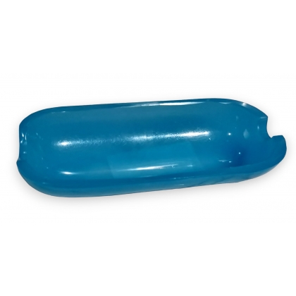 Porte brosse à dents opaline bleue