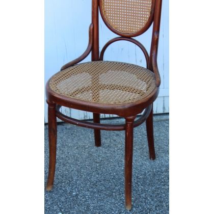 Paire de chaises n°17 signées Thonet