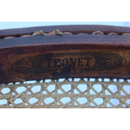 Paire de chaises n°17 signées Thonet