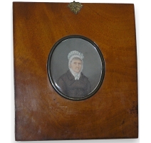 Miniature portrait "Femme".