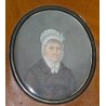 Miniature portrait, ‘Woman’. at  Moinat SA  – Antiques and home décor