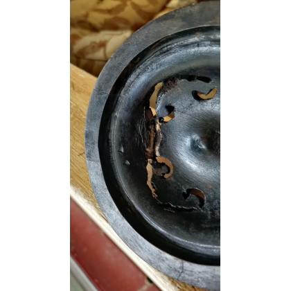 Chinese wooden jar lid