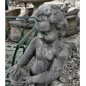 Cherub-Skulptur aus weißem Carrara-Marmor bei  Moinat SA  – Antiquitäten und Dekoration