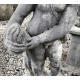 White Carrara marble statue, (