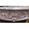Louis XV-style fireplace in grey marble
