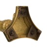 Pair of gilded bronze candlesticks, restored