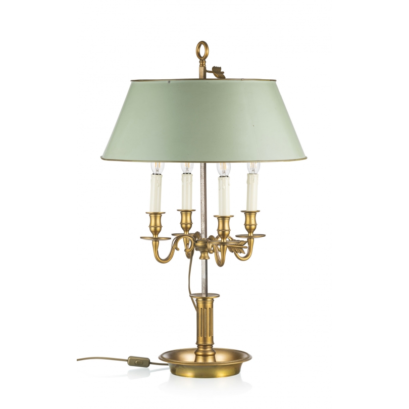 Lampe bouillotte style Louis XVI à 4 lumières