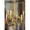 Lustre style Louis XVI à 6 lumières
