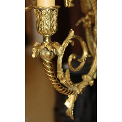 Lustre style Louis XVI à 6 lumières