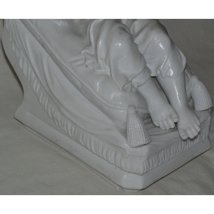 Sculpture entitled ‘Sleeping Child’. At Moinat SA – Antiques and Decorative Arts