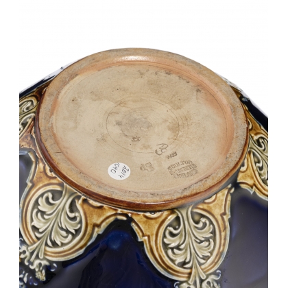 Cache-pot et sa sellette en Royal Doulton