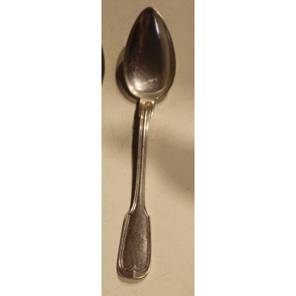 Paire de cuillères en argent 800