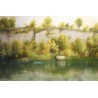 Tableau \"Falaise de l\'Arve\" signé E.D. de MADELIN