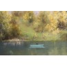 Tableau \"Falaise de l\'Arve\" signé E.D. de MADELIN