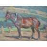Paintings | Painting entitled ‘Horse’, signed. Moinat SA  – Antiques and home décor