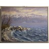 Tableau \"La Dent d\'Oche\" signé E.D. de MADELIN