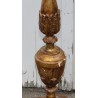 Paire de piques cièrges montées en lampe