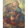 Tableau \"Couple enlacé\" monogrammé RB 67