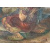 Tableau \"Couple enlacé\" monogrammé RB 67