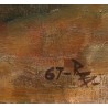 Tableau \"Couple enlacé\" monogrammé RB 67