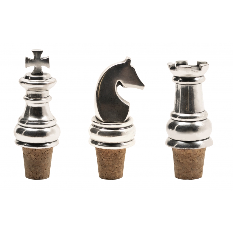 Set of "Chess Pieces" bottle stoppers
